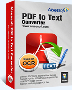 Download Aiseesoft PDF to Text Converter Software